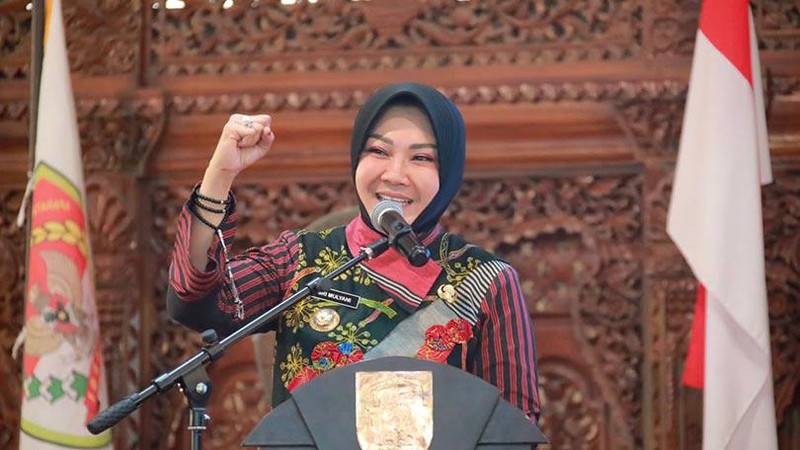 Bupati Klaten, Jawa Tengah, Sri Mulyani menghadiri Rapat Kerja Cabang DPC PAPDESI Kabupaten Klaten, Kamis (16/11).