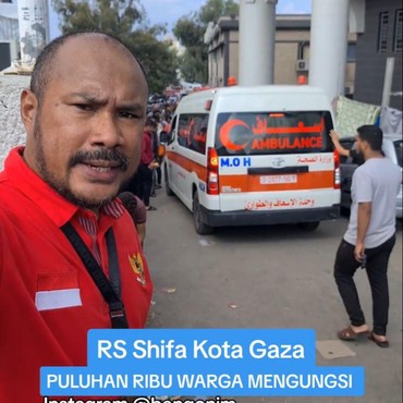10 Potret Kehidupan Bang Onim di Palestina, Mobil Ditembak & Bom Jatuh Depan Rumah