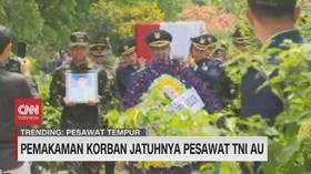 VIDEO: Pemakaman Korban Jatuhnya Pesawat TNI AU