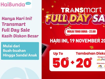 Hanya Hari Ini! Transmart Full Day Sale Kasih Diskon Besar Mulai dari Buah-buahan Hingga Sandal Anak