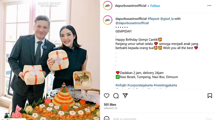Katering Dapur Bu Sastro Jadi Langganan Artis