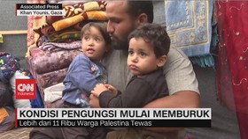 VIDEO: Kondisi Pengungsi Gaza Mulai Memburuk