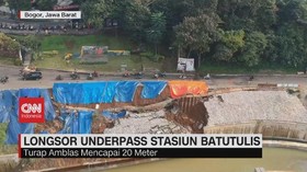 VIDEO: Longsor Underpass Stasiun Batutulis