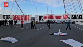 VIDEO: Massa Pro-Palestina Blokade Jembatan San Francisco Bay AS