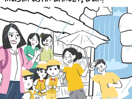 Karya wisatanya Pas Musim Ujan Banget, Bun?