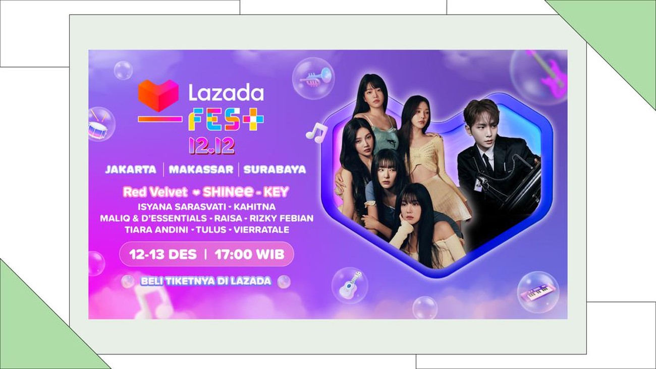 Siapa Saja yang Bakal Tampil di Konser Musik Lazada Fest 12.12?