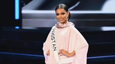 7 Gaya Beda Miss Pakistan di Miss Universe 2023, Ganti Bikini dengan Burkini