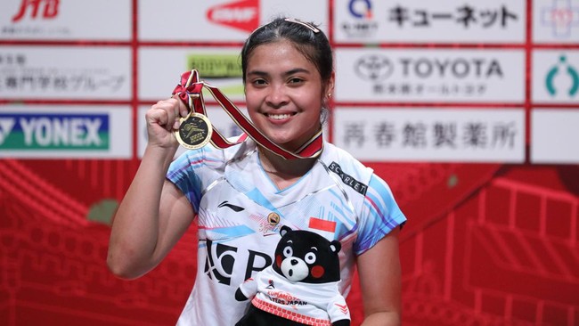 Gregoria Mariska Tunjung menjadi satu-satunya atlet Indonesia yang dianggap memiliki prestasi terobosan pada 2023 versi Federasi Badminton Dunia (BWF).