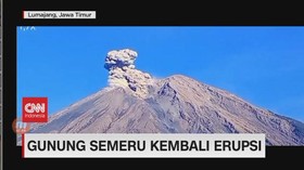 VIDEO: Gunung Semeru Kembali Erupsi