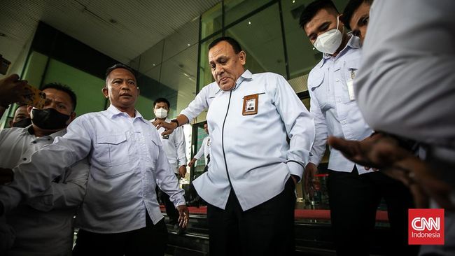 FOTO: Firli Bahuri Diperiksa Dewas KPK soal Bertemu SYL