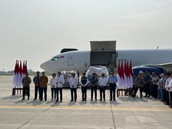 Jokowi Pimpin Pelepasan 21 Ton Bantuan Tahap 2 untuk Palestina