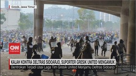 VIDEO: Kalah Kontra Deltras Sidoarjo, Suporter Gresik United Mengamuk