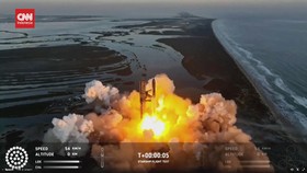 VIDEO: Detik-detik Pesawat Luar Angkasa Elon Musk Meledak di Udara