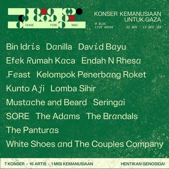 Konser Kemanusiaan untuk Gaza