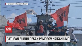 VIDEO: Ratusan Buruh Desak Pemprov Naikan UMP