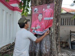 Bawaslu Solo Copot Baliho, Ada Gambar Gibran hingga Kader PDIP