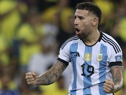 Soccer Football - World Cup - South American Qualifiers - Brazil v Argentina - Estadio Maracana, Rio de Janeiro, Brazil - November 21, 2023
Argentina's Nicolas Otamendi celebrates after the match REUTERS/Sergio Moraes