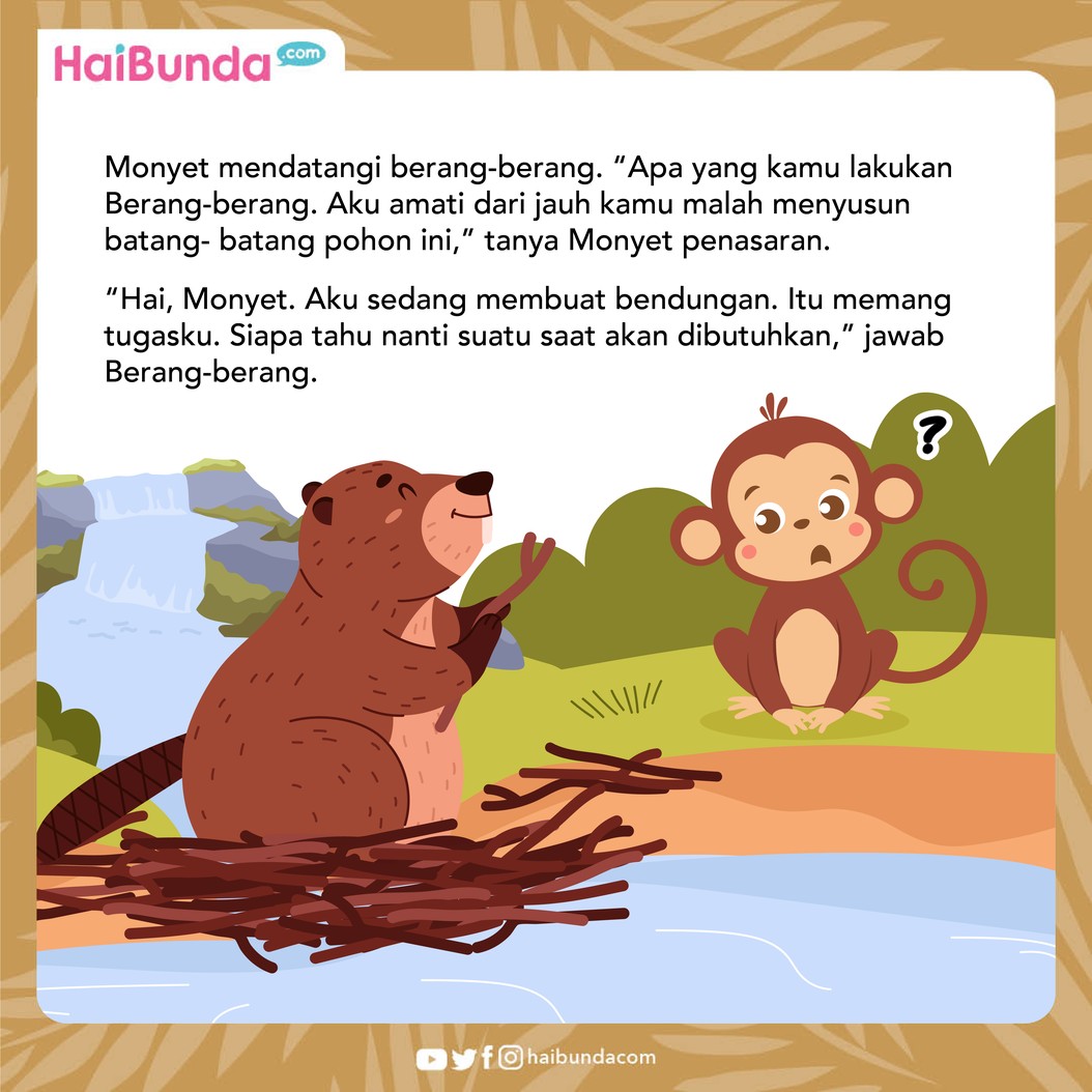 Berang-berang ditertawai hewan lain ketika membangun bendungan di sungai untuk mencegah airnya meluap di musim hujan&period; Lalu&comma; apa yang terjadi pada mereka&quest;