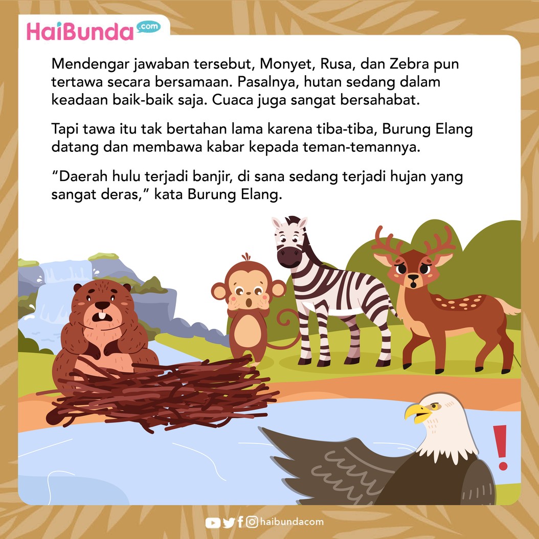 Berang-berang ditertawai hewan lain ketika membangun bendungan di sungai untuk mencegah airnya meluap di musim hujan&period; Lalu&comma; apa yang terjadi pada mereka&quest;