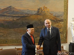 Maruf Amin Bertemu Pimpinan Parlemen Yunani Ioannis Plakiotakis