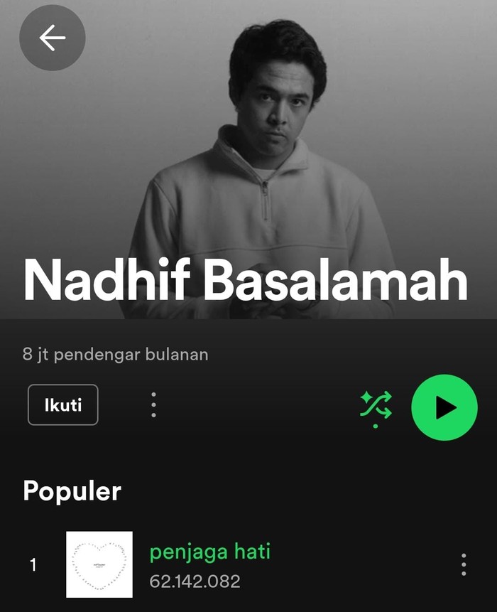 Sederet fakta lagu Penjaga Hati dari Nadhif Basalamah Sederet fakta lagu Penjaga Hati dari Nadhif Basalamah