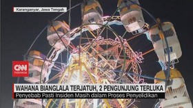 VIDEO: Wahana Bianglala Terjatuh, 2 Pengunjung Terluka