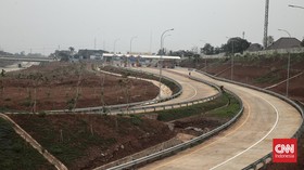 FOTO: Penampakan Jalan Tol Cijago Seksi 3B yang Tak Kunjung Dibuka