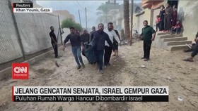 VIDEO: Jelang Gencatan Senjata, Israel Gempur Gaza