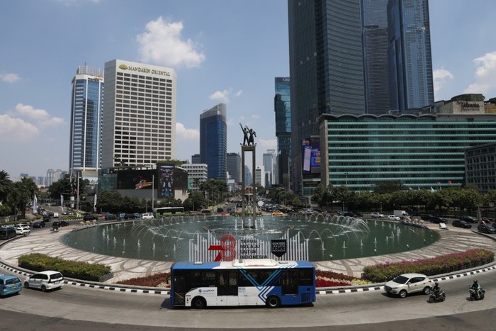 Pj. Gubernur Heru memberikan arahan kepada ASN Pemprov DKI Jakarta di Balai Kota Jakarta, Rabu (22/11/2023).