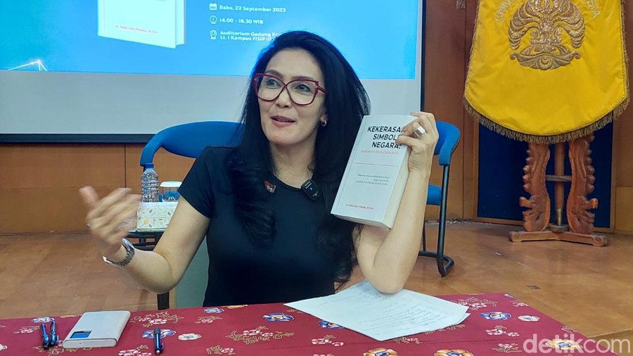 Rieke Diah Pitaloka saat ditemui di kawasan Depok UI.