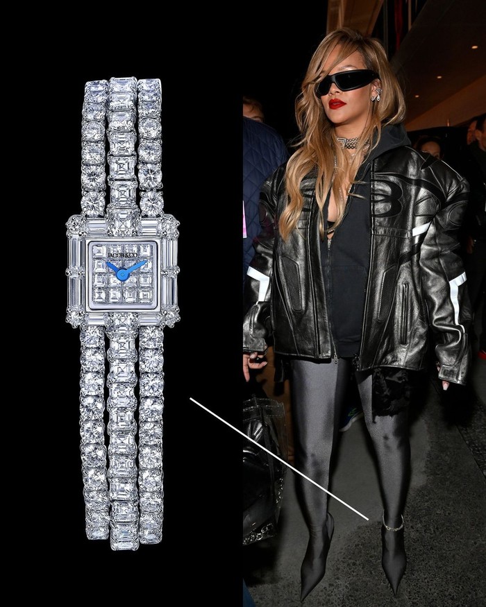 Rihanna Kenakan Jam Tangan Berlian Rp6,2 Miliar di Kaki