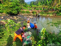 Mayat Adul Mengambang di Sungai Citepus Sukabumi