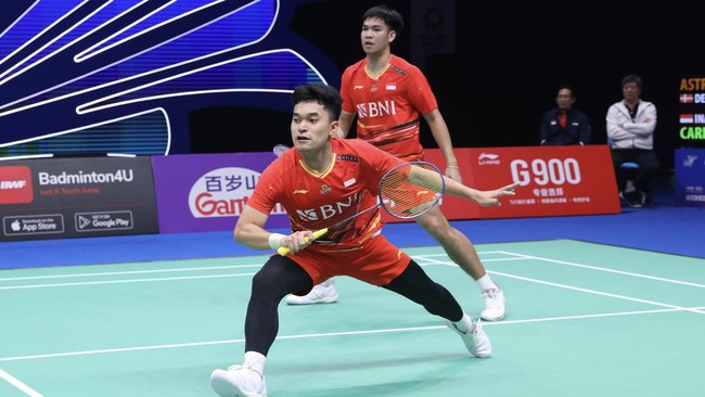 Ganda putra Indonesia Leo Rolly Carnando/Daniel Marthin tersingkir pada babak pertama India Open 2024 setelah ditumpas Rasmus Kjaer/Frederick Sogaard.