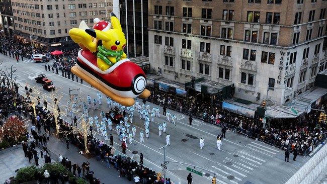 FOTO: Riang Gembira Parade Thanksgiving di New York