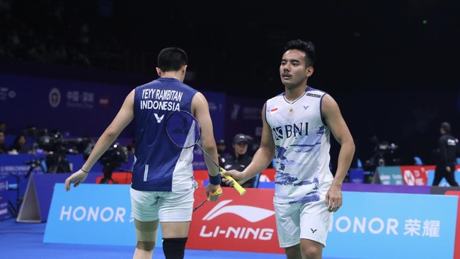 Wakil Indonesia kandas di China Masters 2023 setelah Pramudya Kusumawardana/Yeremia Erich Yoche Yacob Rambitan kalah di perempat final, Jumat (24/11).