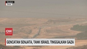 VIDEO: Gencata Senjata, Tank Israel Tinggalkan Gaza