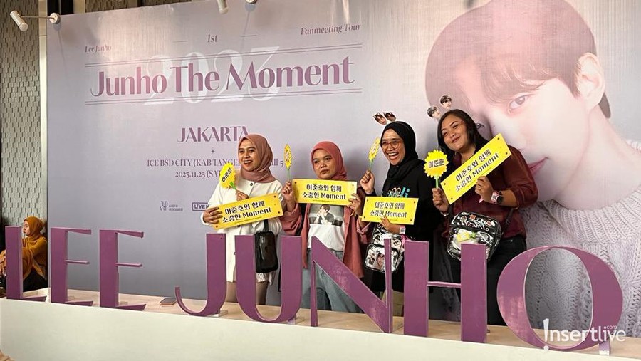 Sejumlah keseruan acara Fanmeeting Lee Junho 2PM di ICE BSD hari ini, Sabtu (25/11).