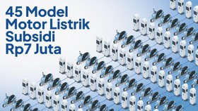 INFOGRAFIS: 45 Model Motor Listrik Subsidi Rp7 Juta