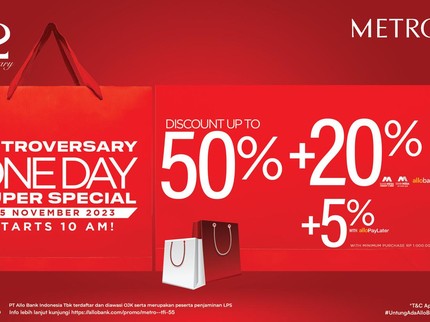 Rayakan METROVERSARY, Ada Diskon Spesial hingga 50% Khusus Hari Ini Bun