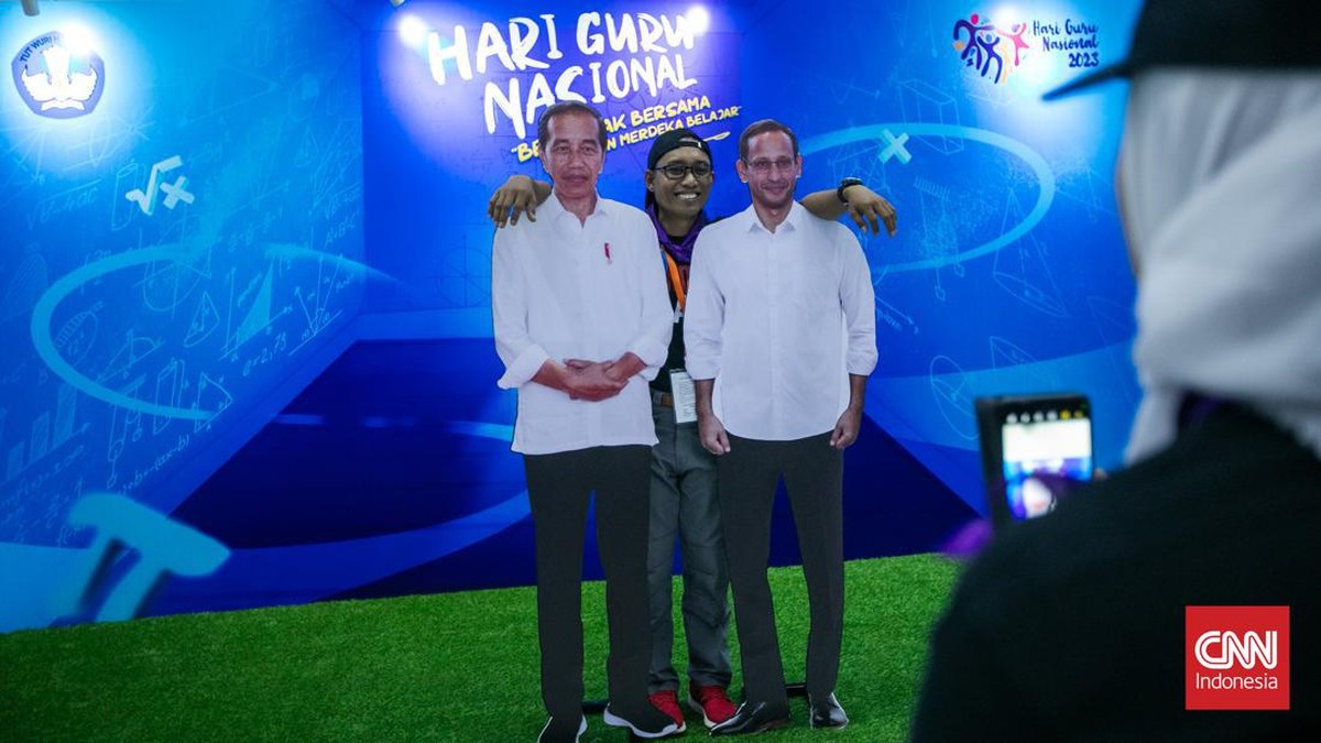 FOTO: Nadiem Gelar Puncak Perayaan Hari Guru Nasional 2023