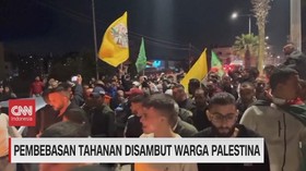 VIDEO: Pembebasan Tahanan Disambut Warga Palestina