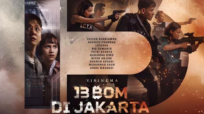 Rumah produksi Visinema Pictures merilis trailer dan poster resmi film aksi "13 Bom Di Jakarta".
