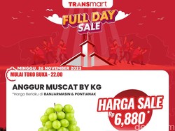Anggur Muscat Harga Miring Cuma di Transmart Full Day Sale