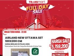 Cuma di Transmart Full Day Sale! Spring Bed Bisa Diskon hingga Rp 16 Juta