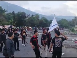 Bentrok Massa Pro-Palestina Vs Pro-Israel di Bitung Bikin Polisi Siaga 1