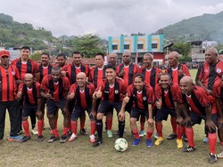Kaesang Main Sepakbola Bareng Persipura Allstar di Jayapura, Cetak 1 Gol