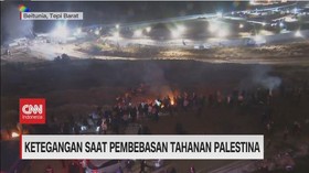 VIDEO: Ketegangan Saat Pembebasan Tahanan Palestina