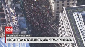 VIDEO: Massa Desak Gencatan Senjata Permanen di Gaza