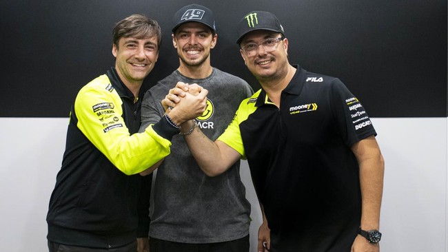 Fabio Di Giannantonio resmi bergabung dengan VR46 untuk balapan MotoGP 2024 sebagai pengganti Luca Marini.