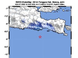 Gempa 4,7 M Guncang Malang